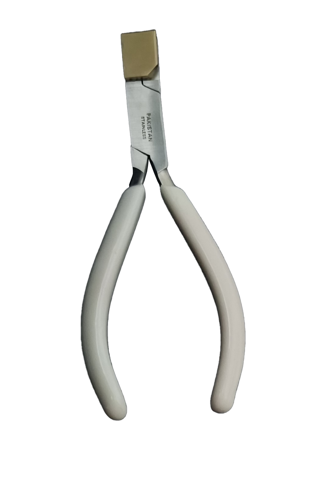 WIRE BENDING PLIER, BRASS JAW WHITE HANDLE
